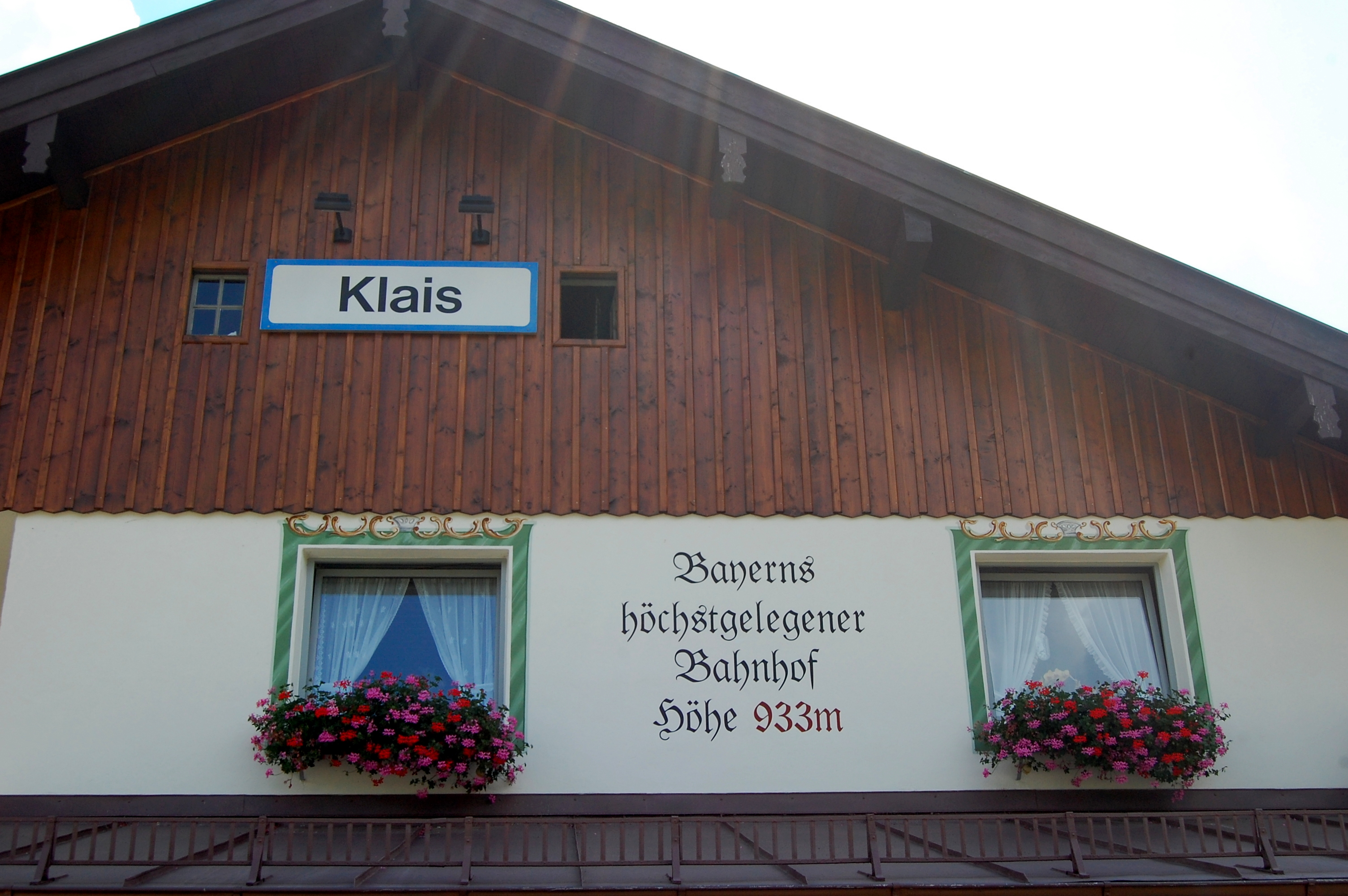 Klais - highest station in Bavaria